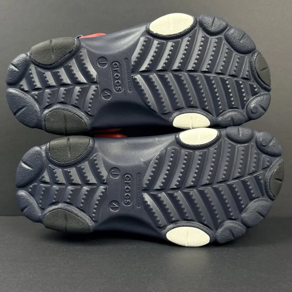 Crocs Spider-Man All-Terrain Classic Clogs Kids J4 Red Blue New No Box Marvel
